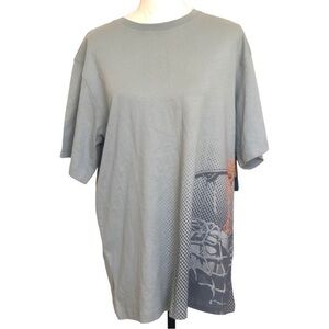 NWT Reebok Relaxed Fit Baseketball Themed T-shirt Size L